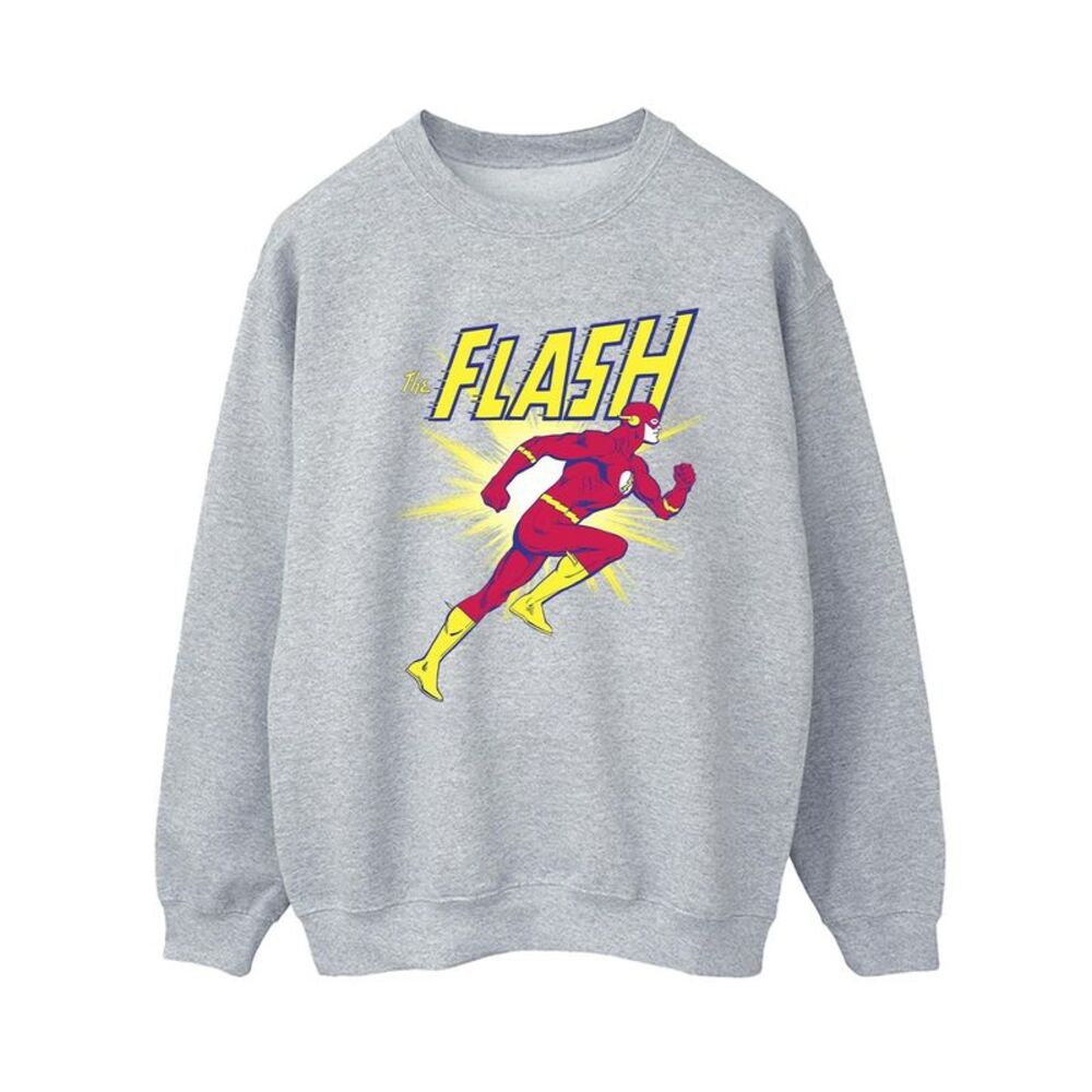 DC Comics Womens/Ladies The Flash Running Sweatshirt / Sports Grey